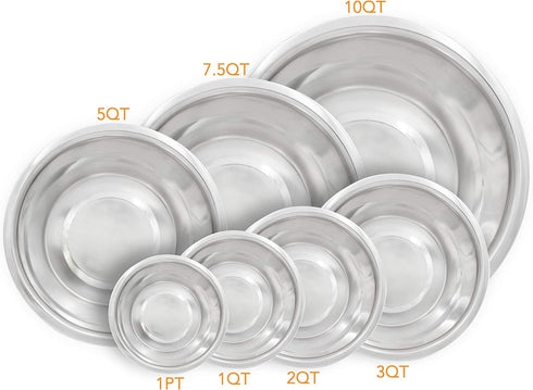 Standard Feeding Bowl for Every Pet Size, Fits into Raised Feeders, Metallic Silver, Stainless Steel, 1 Quart (STFD-1Q)...