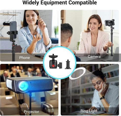 SmallRig Camera Desk Mount Table Stand, Adjustable Light Stand 15"-35", Tabletop C Clamp for DSLR Camera, Ring Light, Live Streaming, Photo Video ...