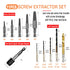 11 Pcs Screw Extractor Set, Easy Out Screw Extractor and HSS Left-Hand Drill Bits Set Bolt Extractor Set,Reverse Drill Bit Extractor Set for Ez Ou...