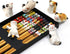 5 Pairs Chopsticks with 6 Cute Lucky Cats Chopstick Rest Set, Classic Japanese Style Reusable Light and Handy Natural Bamboo, Chinese Chopstick gi...