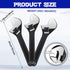 Chumia 3 Pieces Adjustable Hand Wrench Black Spanner Wrench Size Adjustable Spanner Hand Knurl Tool Adjustable Wrench Wide Jaw Wrench Repair Hand ...