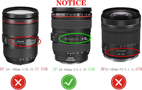 EW-83H Lens Hood Shade for Canon EF 24-105mm f/4L IS USM(Not for IS II USM),HUIPUXIANG 77mm Digital Tulip Flower Lens Hood Black...