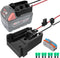 Power Wheel Adapter with Fuse&Switch for Milwaukee 18V Battery, Non-Blown Tight Battery Adapter with 4Pcs 30A Fuse and Wire Terminal, 12 AWG Wire,...