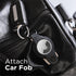 KeySmart AirTag Holder - Compact Key Organizer and Keychain for Apple AirTag - Silicone Case Attaches to Keys and Car Fobs - Black...