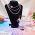 649Pcs 4mm Pink Rondelle Bicone Glass Beads Strands 20Pcs Acrylic Flower Rose Beads Kit Faceted Crystal Beads Cute Kandi Beads for Women Girls Cra...