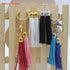 PAMIR TONG 100pcs Faux Suede Leather Bulk Sets Tassels for Decorations, Key Chain, Earring, Cellphone Straps,Jewelry Accessories,DIY Craft (Silver...