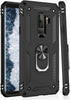 IKAZZ Galaxy S9 Plus Case, Heavy Duty Protective Phone Cover, Shockproof, Magnetic Kickstand, Black...