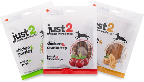 Chicken & Cranberry - 2.82 oz - Dehydrated Dog Treats, Only 2 Ingredients, All Natural, Reward & Training, This & That Canine Co....