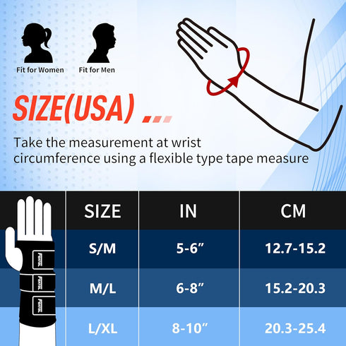 FEATOL Wrist Brace Carpal Tunnel, Night Support Brace with Wrist Splint, Adjustable Straps, Hot/Ice Pack for Women and Men, Left Hand, Small/Mediu...