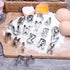 Alphabet Cookie Cutters Cake Letters Set of 26 Pieces Stainless Steel Christmas/Holiday Molds Tools for Fondant Biscuit, Cake, Fruit, Vegetables, ...