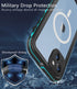 for iPhone 14 Plus Waterproof Case - Shockproof, Dustproof, Built-in Screen Protector, Magnetic Ring, 6.7" (Teal)...