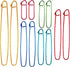 12 Pcs Knitting Stitch Holders Aluminum, Colorful Yarn Stitch Holder for Practical Knitting Crochet Tools for Sweaters Socks Yarn Sewing DIY Blank...