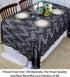 ShinyBeauty Lace Tablecloth Rectangle 60''x120'' Black Lace Party Tablecloth Rustic Floral Lace Table Cloth Vintage Lace Overlays Tea Party Tablec...