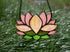 Lotus Flower Decor Stained Glass Window Hangings,Sun Catcher Gift for Mom Lotus Flower Decoration for Kitchen Livingroom,Birthday Gifts for Women...