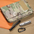 Military Padfolio Ring Binder with 80 Sheets 160 Pages of Leaf Paper, Military Notebook with Zippered Padfolio Organizer, Refillable Tactical Note...