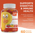 Zahler Chapter One Probiotic Gummies for Kids - Probiotics Gummies with Prebiotic Blend - Raspberry Orange Flavor - Kosher Vegetarian Non GMO Prob...