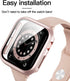 6 Pack Case for Apple Watch SE (2023 New) SE (2nd Gen)/6/SE/5/4 44mm with Tempered Glass Screen Protector, Hard PC Ultra-Thin Scratch Resistant Pr...