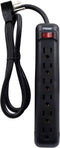 Prime Wire & Cable PB922009 6-Outlet Power Strip with Right Angle Plug and 14-3 SJT 3-Feet Cord,Black...