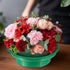 8 Packs Green Floral Foam Rounds in Bowls DIY Flower Arrangement Kit for Fresh and Artificial Flowers, 4.7 Inch Diameter, Simple Style, Flower Foa...