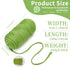 Comtest T-Shirt Yarn Knitting Yarn for DIY Bag Blanket Cushion Handmade Crochet Elastic Fabric Yarn 0.88Lb Green......