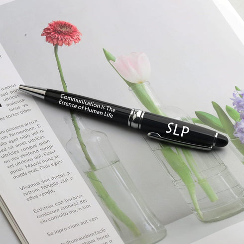 BLUPARK Speech Language Pathologist Gift SLP Ballpoint Pen SLPs Changing The World One Word at A Time Speech Therapist Gift (Communication is The ...
