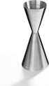 Piña Barware Slim Stainless Steel Commercial 2oz. / 1oz. Slim Style Measuring Jigger Bar Tool (Polished Finish)...