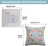 AMLESO DIY Embroidery Covers Kit Cushion Cover Semi-Finished for Living Room Sewing Supplies Adults Beginners Gift, light blue...