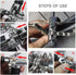Universal Bike Chain Splitter Breaker Repair Chain Rivet Link Pin Bicycle Remover Tool Removal/Install Essential Bicycle Tools with Chain Hook, Ro...