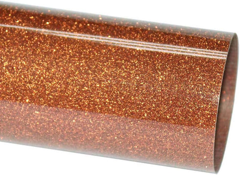 Glitter Heat Transfer Vinyl Roll 12 inch by40 inch/Sheet DIY for T-Shirt and Garment Orange...