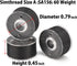 Simthread 25pcs Black Prewound Bobbin Thread Size A Class 15 (SA156) 60WT with Clear Storage Plastic Case Box 70D/2 for Brother Embroidery Thread ...