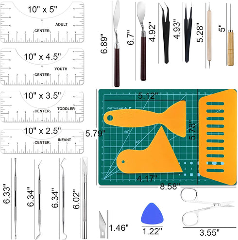 30 PCS Precision Craft Weeding Tools for Weeding Vinyl, DIY Art Work Cutting, Hobby, Scrapbook,Sewing....