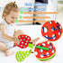 4 Pack Wooden Lacing Toy,Educational Threading Activity Puzzles,Learning Fine Motor Skill Travel Toy,Wooden Fruit Threading Set for Toddlers Kids ...