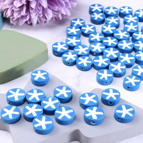 50pcs Mixed Polymer Clay Spacer Beads,10mm Colorful Polymer Clay Spacer Beads,for DIY Jewelry Bracelet, Earring, Necklace,Craft Making Supplies (B...
