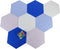8 Pieces Hexagon Felt Cork Board Tiles with Easy Peel Self Adhesive, includes 20 Pins, Cork Board for Wall Decor to Display Photos...