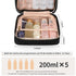 CUBETASTIC Hanging Travel Toiletry Bag, Makeup Bag for Women Girls, 3 Comparment Small Travel Bag Rhombus Quilted Cosmetic Organizer Case Portable...
