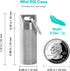 100% Waterproof Titanium Pill Box Keychain - TSA Approved, Strong and Heat Resistant, Travel Friendly | Fashion Necklace Design, Ultra Light and C...