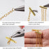 JOJOPLAY All Size Slider Clasp for Beading Slide Tube Cord Ends with Open Jump Rings Lobster Clasp Chain Extender Jewelry Finding Kit Bead Loom En...