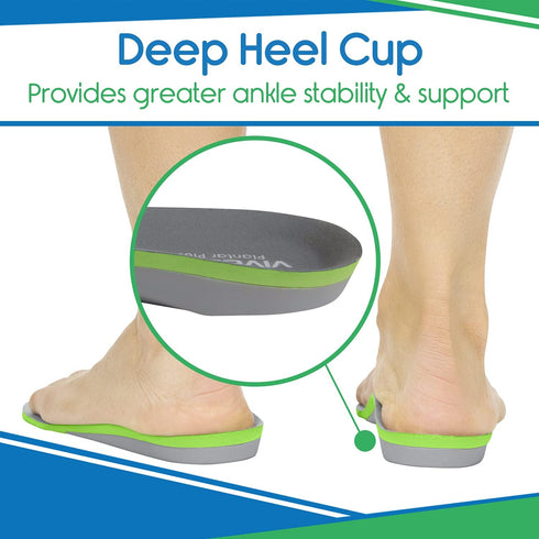 Orthotic Inserts for Plantar Fasciitis - Arch Support Insoles Shoe Inserts for Comfort and Relief from Flat Feet, High Arches, Back, Fascia, Foot ...