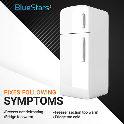 Ultra Durable WR50X122 Refrigerator Defrost Thermostat Replacement by Blue Stars - Exact Fit for General Electric Kenmore Hotpoint Models - Replaces PS303471 AP2071262 WR50X0128