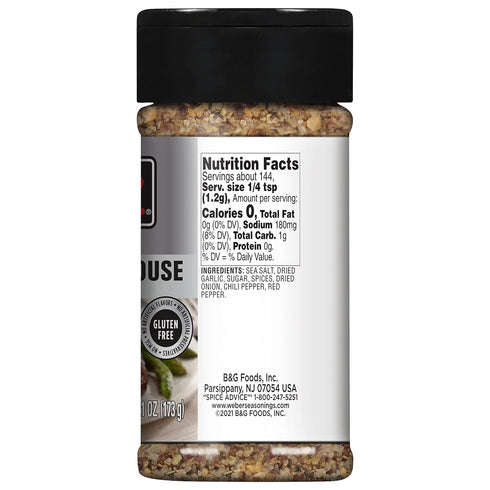 Weber Savory Steakhouse Seasoning, 6.1 Ounce Shaker...
