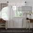 VHC Brands Annie Buffalo Check Farmhouse Kitchen Window Curtains- Lined Valance, 16x72, White &Grey...