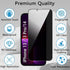 2 Pack Privacy Screen Protector for iPhone 14/13/13 Pro 6.1 inch, Anti Spy Tempered Glass Film Anti-Fingerprint Case Friendly Bubble Free......