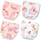 Joyo roy Soft Potty Training Pants 4 Packs Reusable Toddler Training Underwear Girls 3T 100% Cotton Absorbent Kid Confident Potty Training Underwe...
