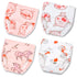 Joyo roy Soft Potty Training Pants 4 Packs Reusable Toddler Training Underwear Girls 3T 100% Cotton Absorbent Kid Confident Potty Training Underwe...