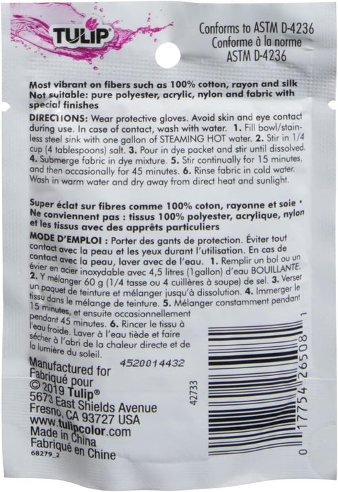 Tulip Permanent Fabric Dye Powder, Tulip Pink...