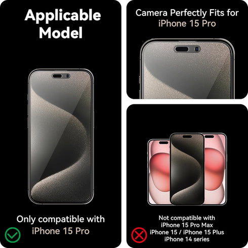 2 Pack Gradient for iPhone 15 Pro Privacy Screen Protector (NOT Glass) for iPhone 15Pro Anti-Blue Light, Anti-Fingerprint Soft Film Anti-Spy PET, ...