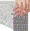 6 Sheets Flower Nail Art Stickers 3D Self-Adhesive Flower Nail Decals Spring Daisy Blossoms Design Floral Nail Sticker Spring Summer Nail Art Supp...