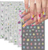 6 Sheets Flower Nail Art Stickers 3D Self-Adhesive Flower Nail Decals Spring Daisy Blossoms Design Floral Nail Sticker Spring Summer Nail Art Supp...