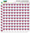 United Kingdom Great Britain Union Jack Country Flag Heart Shaped Planner Calendar Scrapbook Craft Stickers...