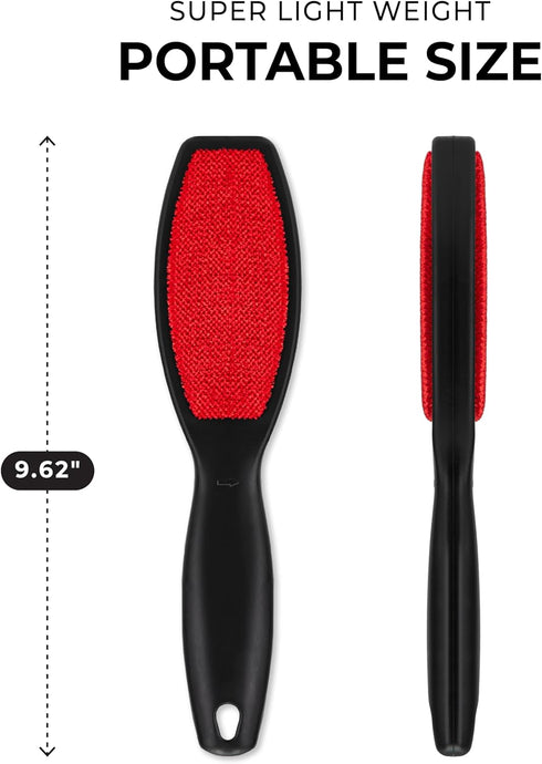 DecorRack (2 Pack) Double-Sided Lint Brushes, Pet Hair Remover Brush for Clothes and Furniture, Remove Cat and Dog Fur from Fabric Carpet and Clot...